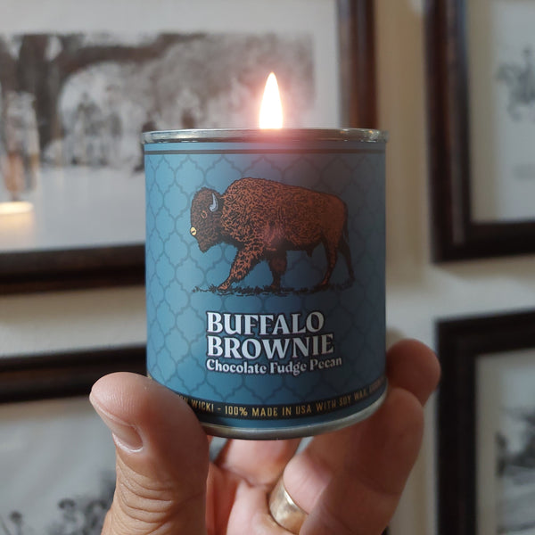 Buffalo Brownie Candle