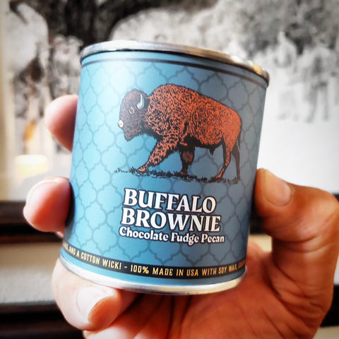 Buffalo Brownie Candle