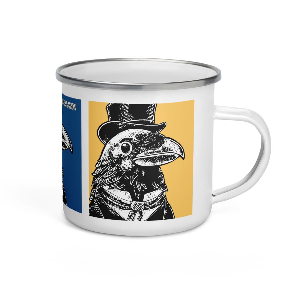 Raven's Wing Tri-Color Enamel Mug