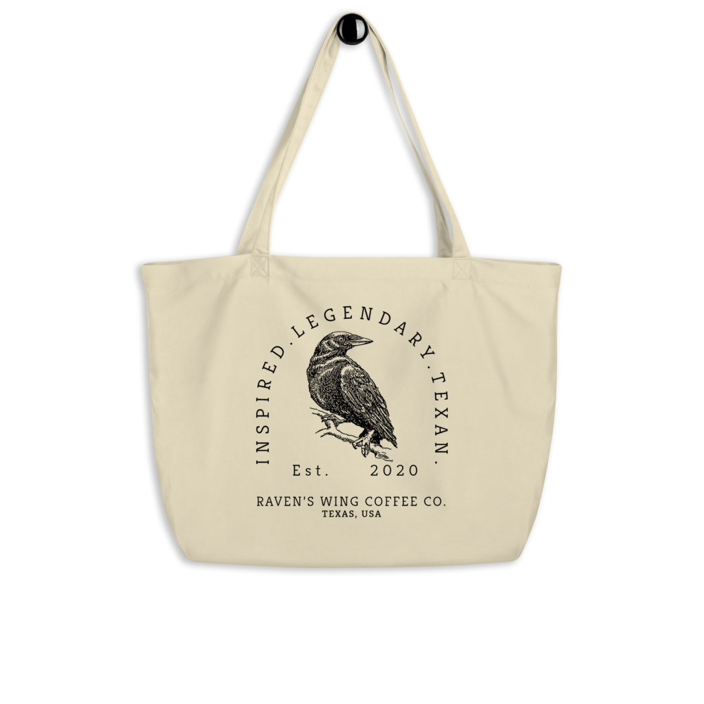 Raven's Wing Coffee Co. Large Organic Tote